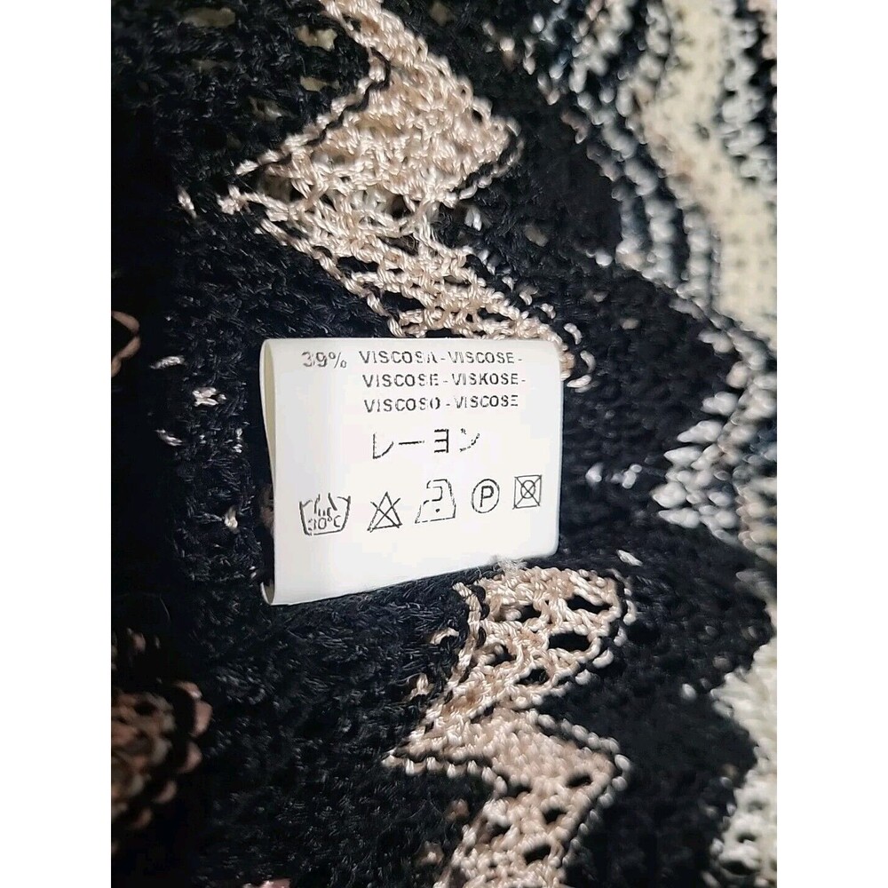 Missoni Black and Beige Zigzag Cardigan - Picture 7 of 14
